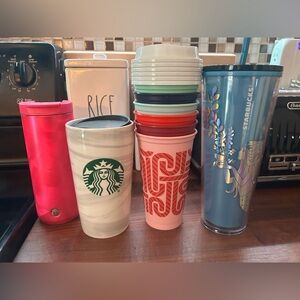 Starbucks reusable travel mug lot of 9